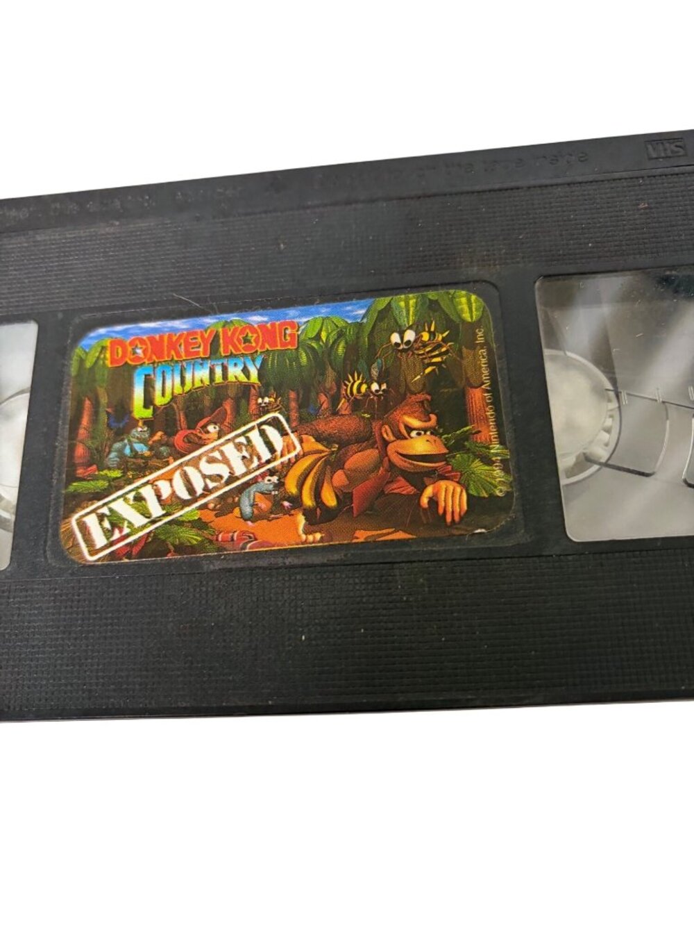 VHS Donkey Kong Country Exposed No Sleeve Nintendo 1994